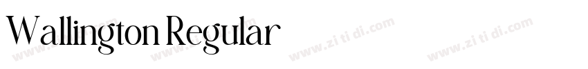 Wallington Regular字体转换